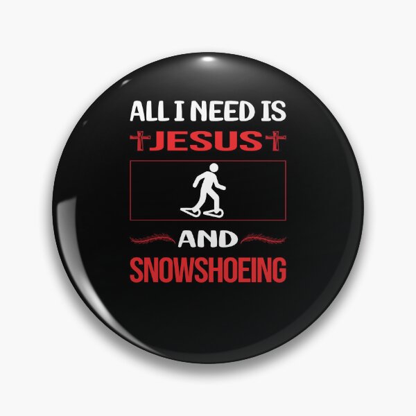 Item preview, Funny Jesus Snowshoeing Snowshoer designed and sold by SunnyShop123.