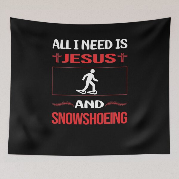 Item preview, Funny Jesus Snowshoeing Snowshoer designed and sold by SunnyShop123.