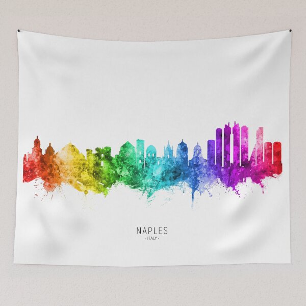 Item preview, Naples Italy Skyline designed and sold by ArtPrints.