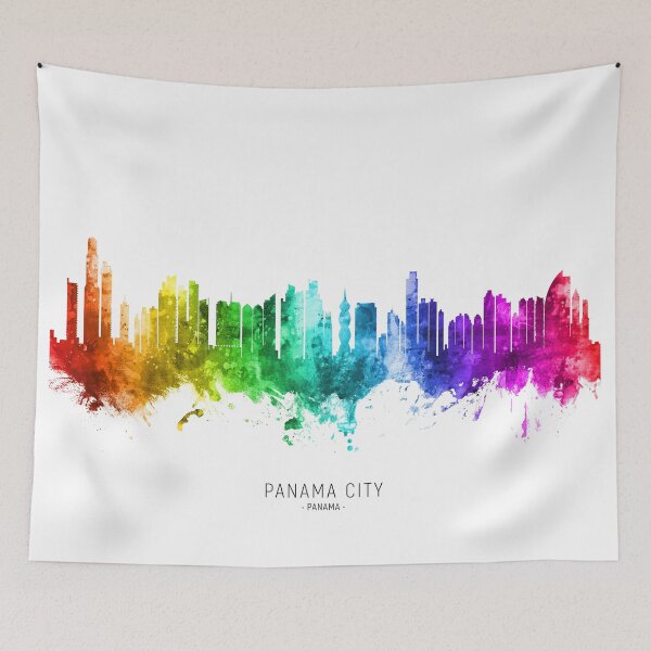 Artikelvorschau, Panama City Skyline entworfen und verkauft von ArtPrints.