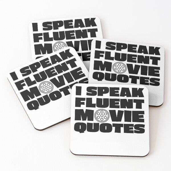 Item preview, I Speak Fluent Movie Quotes designed and sold by RoguePixel.