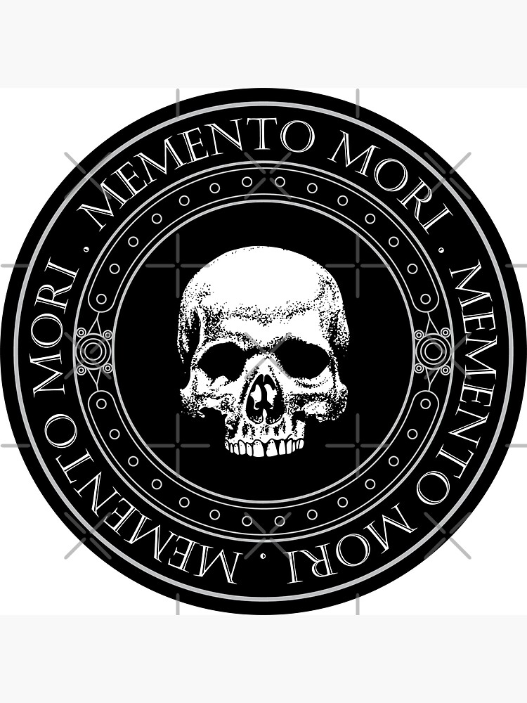 Memento Mori III - Memento Mori Art - Skeleton Skull Logo - Latin Phrase  Quotes | Magnet