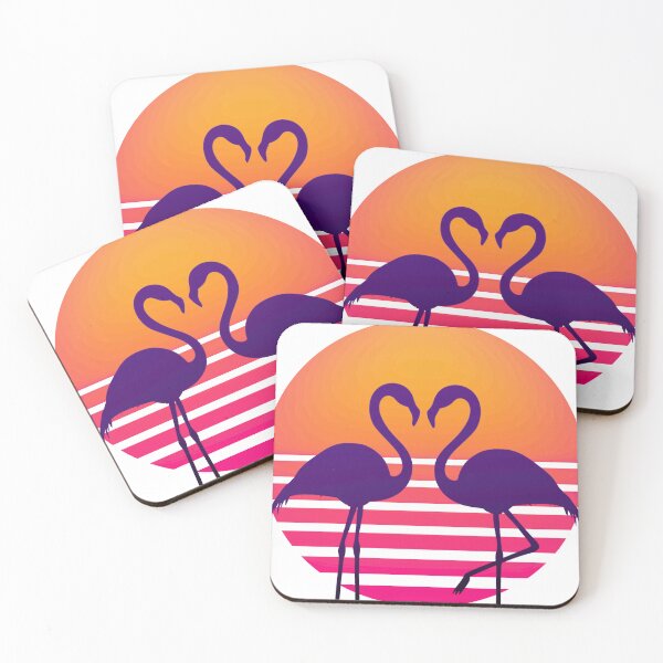 Item preview, Retrosun Flamingo in Love designed and sold by retromario80.