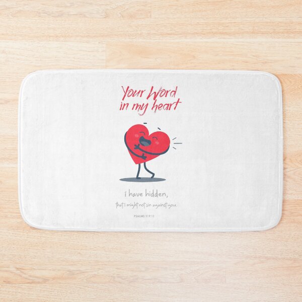 Item preview, Your Word In My Heart I Have Hidden That I Might Not Sin Against You - Psalms 119:11 designed and sold by TatteredFaith.