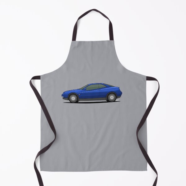 Artikelvorschau, Alfa R GTV Einzelne Seitenansicht Illustration - blau entworfen und verkauft von RJWautographics.