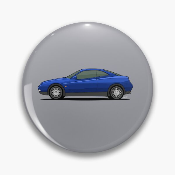 Artikelvorschau, Alfa R GTV Einzelne Seitenansicht Illustration - blau entworfen und verkauft von RJWautographics.