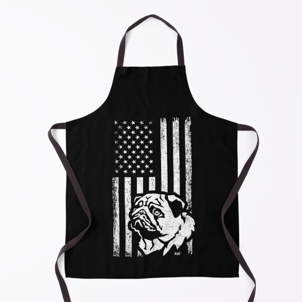 Item preview, Patriotic American Flag Grey Pug designed and sold by More Cute Dogs.