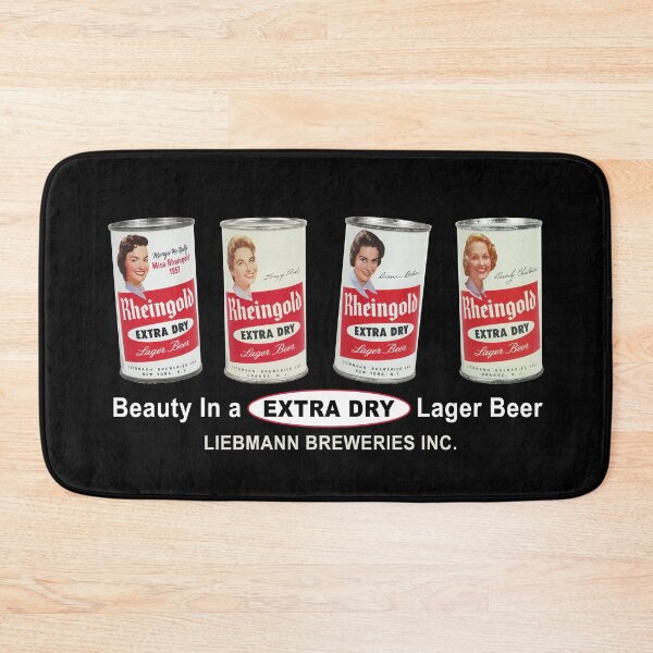 Item preview, Rheingold Beer Miss Rheingold Cans - Designed for dark items designed and sold by pineapplepink.
