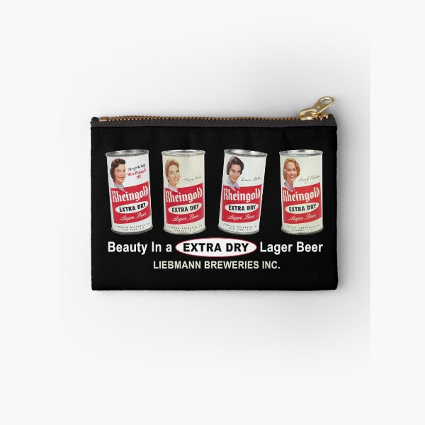 Item preview, Rheingold Beer Miss Rheingold Cans - Designed for dark items designed and sold by pineapplepink.