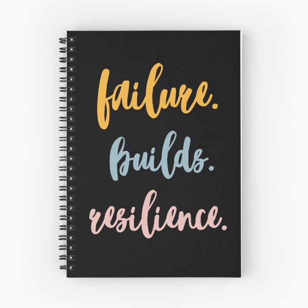 Item preview, failure. builds. resilience.  designed and sold by successmom.