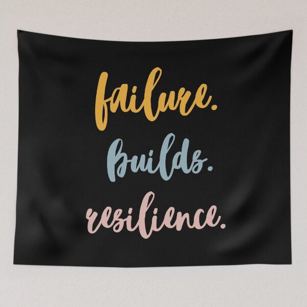Item preview, failure. builds. resilience.  designed and sold by successmom.