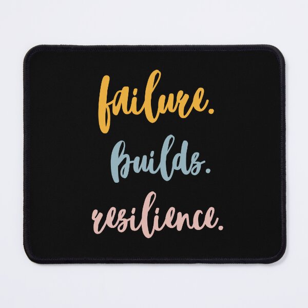 Item preview, failure. builds. resilience.  designed and sold by successmom.