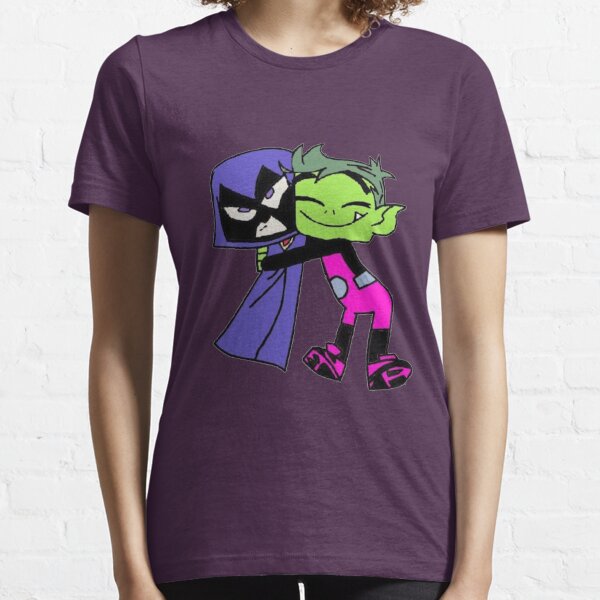 Teen Titans Go Characters And Logo Boy's Red T-shirt-M