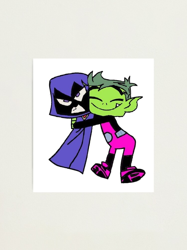 Raven Beast Boy Photographic Print By Lunarkitten96 Redbubble