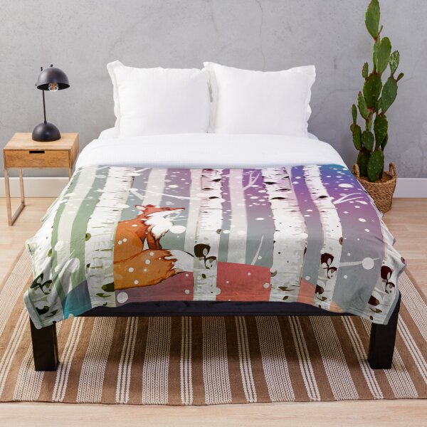 Item preview, Winter Forest and kawaii fox, cute fox, wild animals, woodland animals lovers designed and sold by Collagedream.