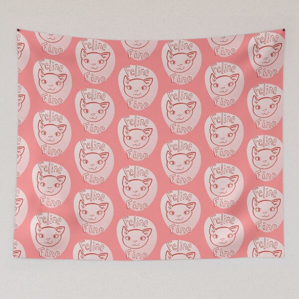 Item preview, Feline Fine Kitty Cat pink variant designed and sold by SubtleSplit.
