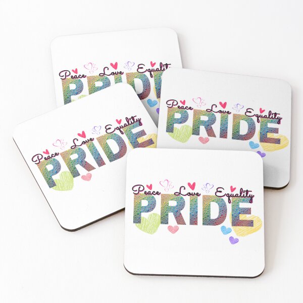 Item preview, Peace Love Equality Pride Rainbow Design designed and sold by OByD.