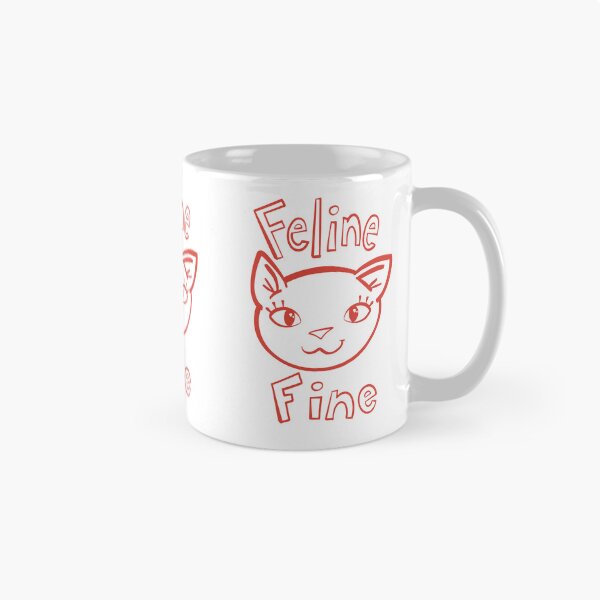 Item preview, Feline Fine Kitty Cat illustration designed and sold by SubtleSplit.