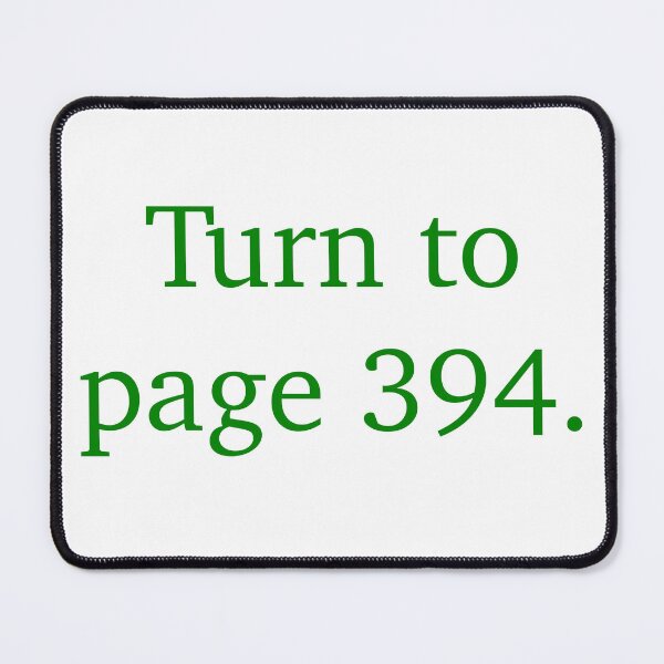 Item preview, Turn To Page 394 designed and sold by Luna Ramos-Moriano.