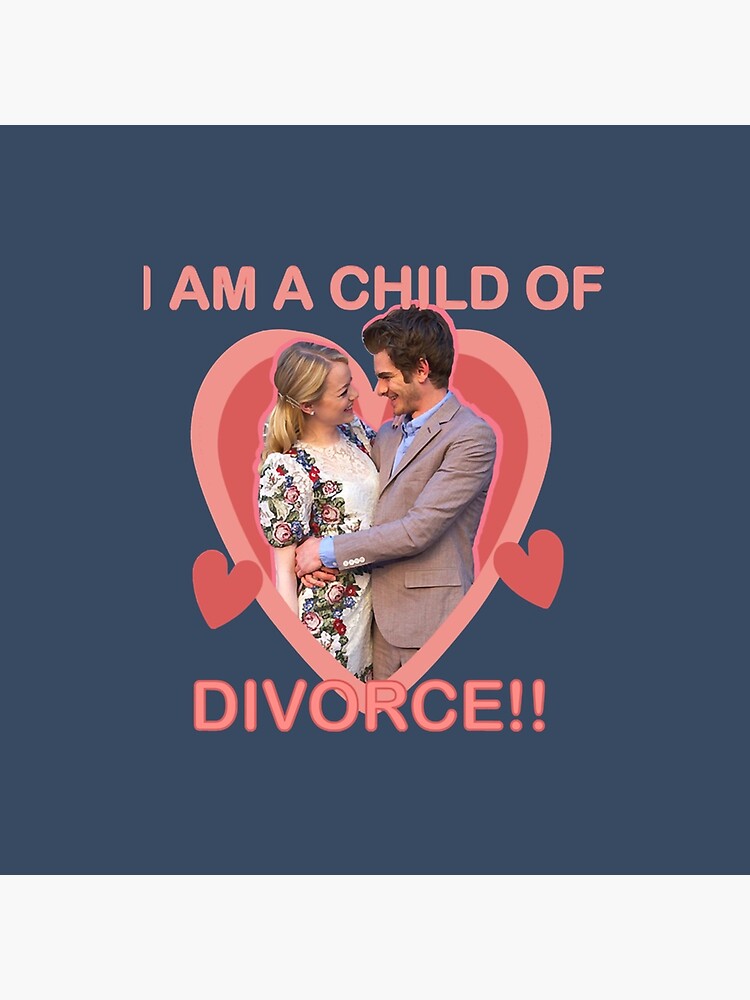 andrew garfield and emma stone child of divorce | Sticker