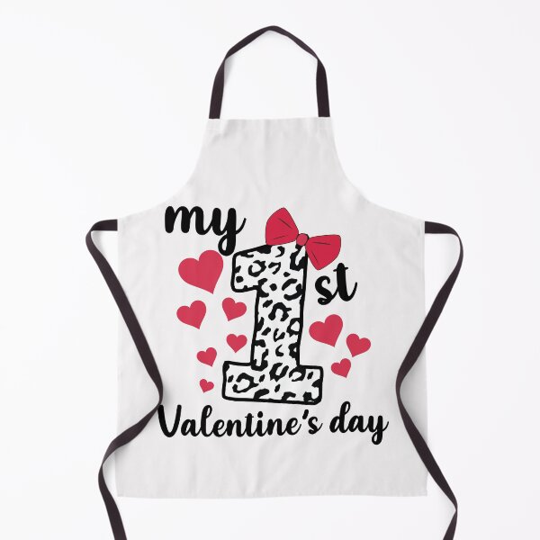 Item preview, My First Valentine's day Leopard Cute 1st Valentines Baby designed and sold by clothesy7.