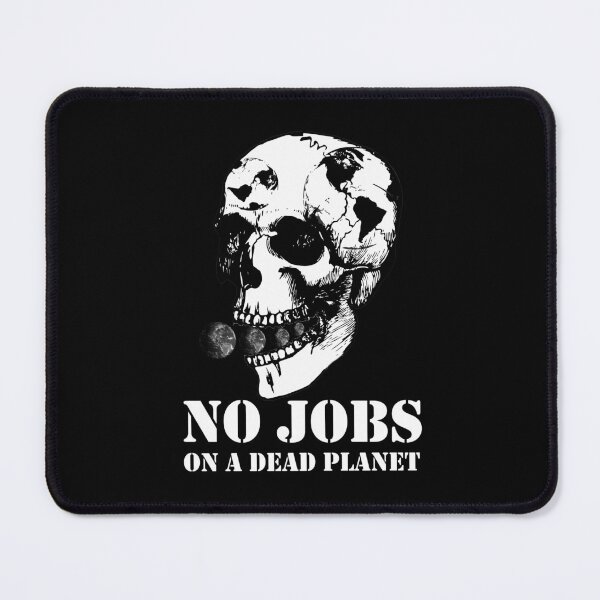 Item preview, Copy of No Jobs on a Dead Planet Earth eaten by a skull designed and sold by Manoroma.