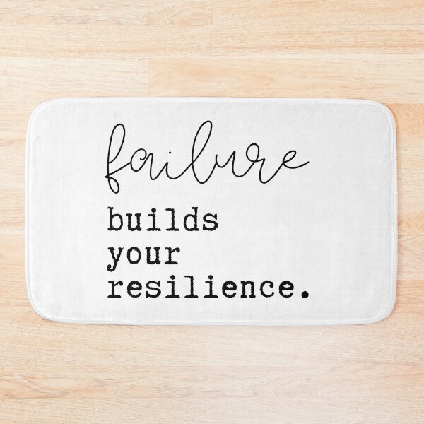Item preview, failure builds your resilience.  designed and sold by successmom.