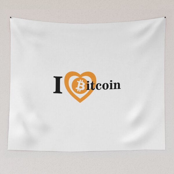 Item preview, I Love Bitcoin designed and sold by SwakiiShop.