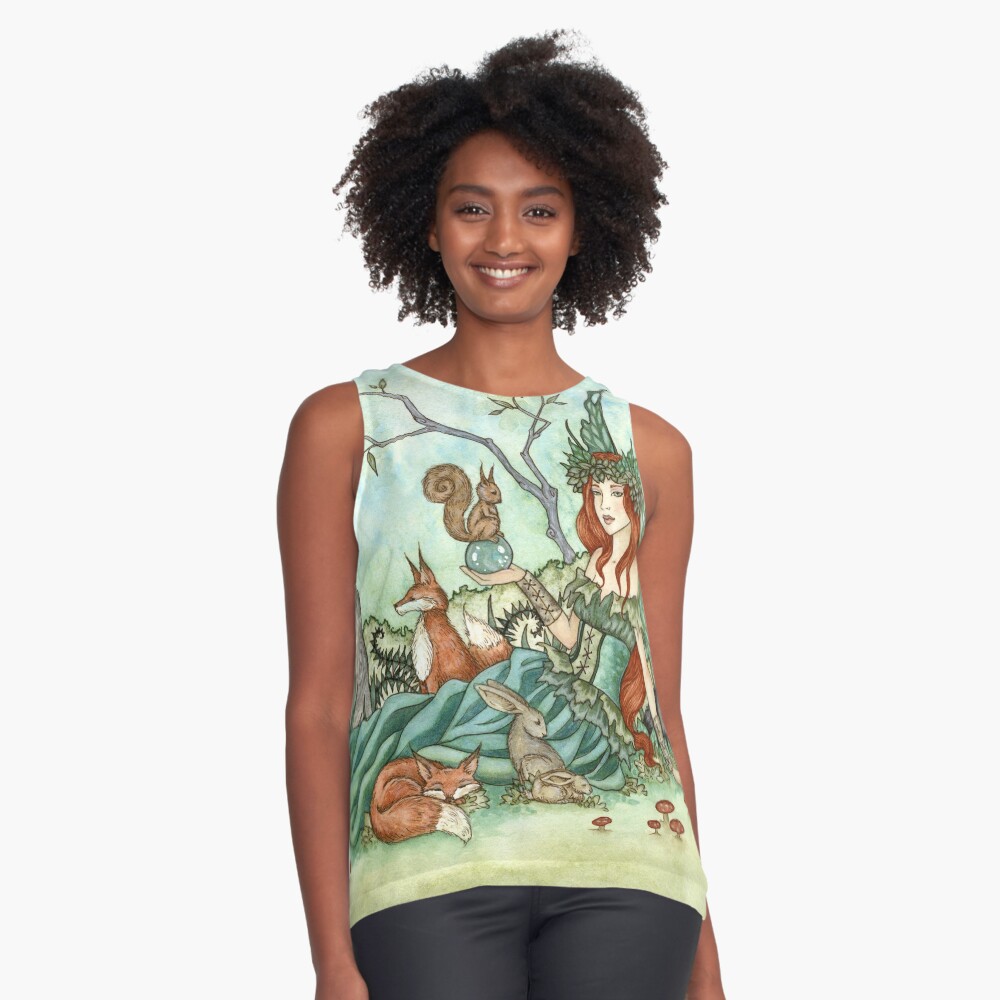 Item preview, Sleeveless Top designed and sold by AmyBrownArt.