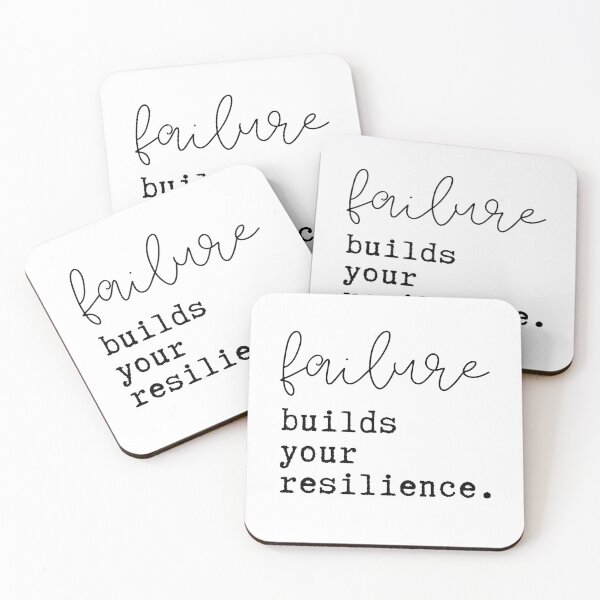 Item preview, failure builds your resilience.  designed and sold by successmom.