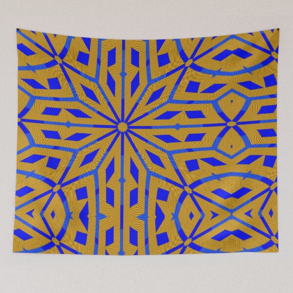 Item preview,   FUNNY NAVY BLUE AND GOLD ABSTRACT DOT PATTERN - SWEET COLLECTION OF SYMETRICAL LINES(6). designed and sold by Ralek.
