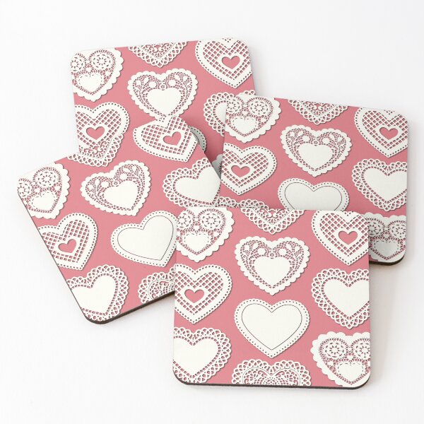 Item preview, Heart Doilies designed and sold by PeachPaisleyPro.