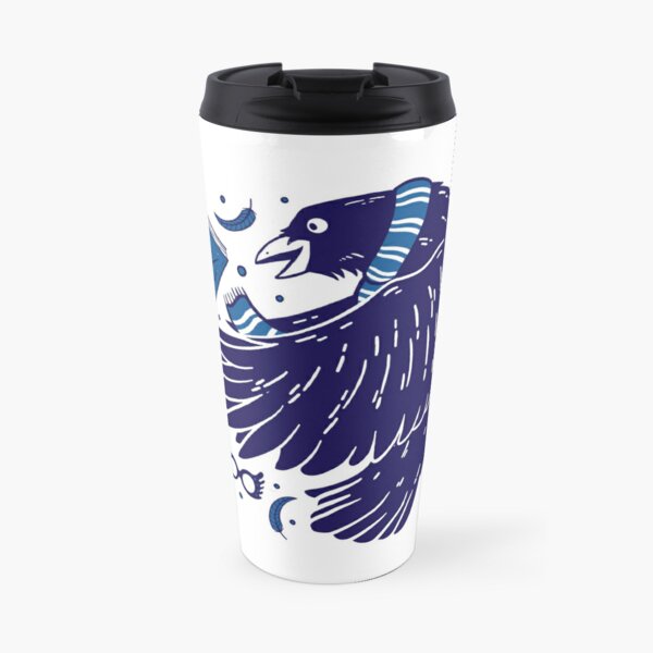 clever crow Travel Coffee Mug