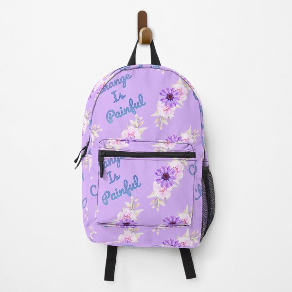 Item preview, change is painful violet floral pattern designed and sold by yooboo.