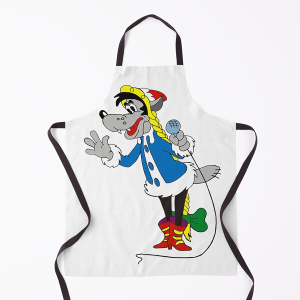 Item preview, Cartoon Wolf Dressed as a Russian Snegurochka designed and sold by BerryCats.