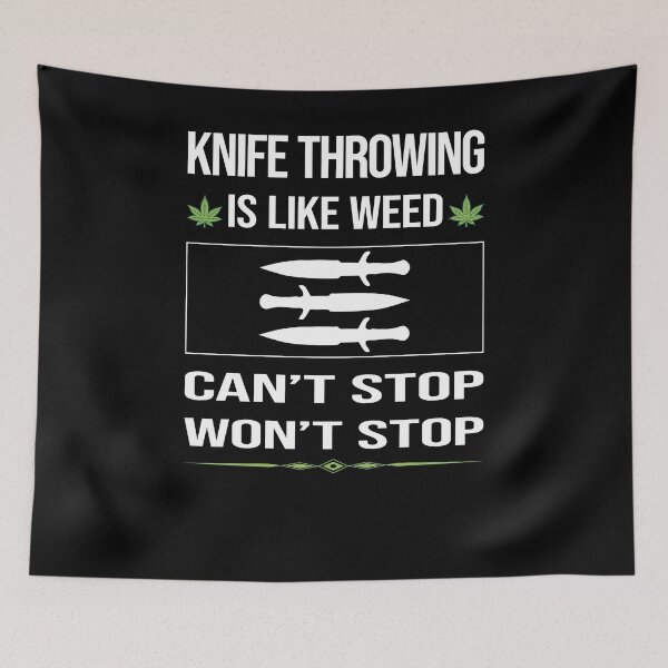 Item preview, Funny Can't Stop Knife Throwing designed and sold by FulviaContreras.