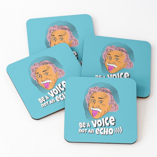 Item preview, Be a Voice not an echo - Quote of Einstein - Pop art Style designed and sold by MagaliC.