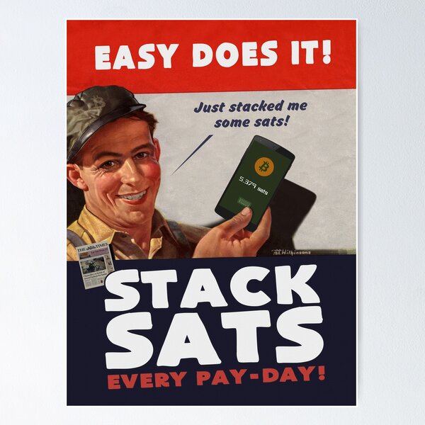 Item preview, Stack Sats - Easy Does It designed and sold by phneep.