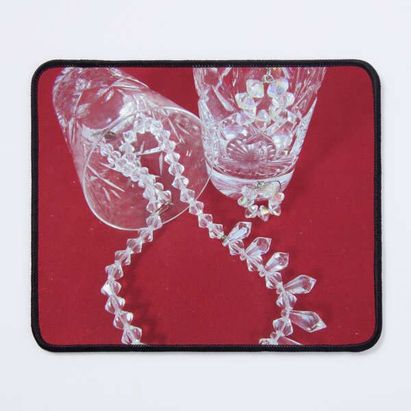 Item preview, Crystal Necklace And Ear-rings In Cut Glass Tumblers designed and sold by lezvee.