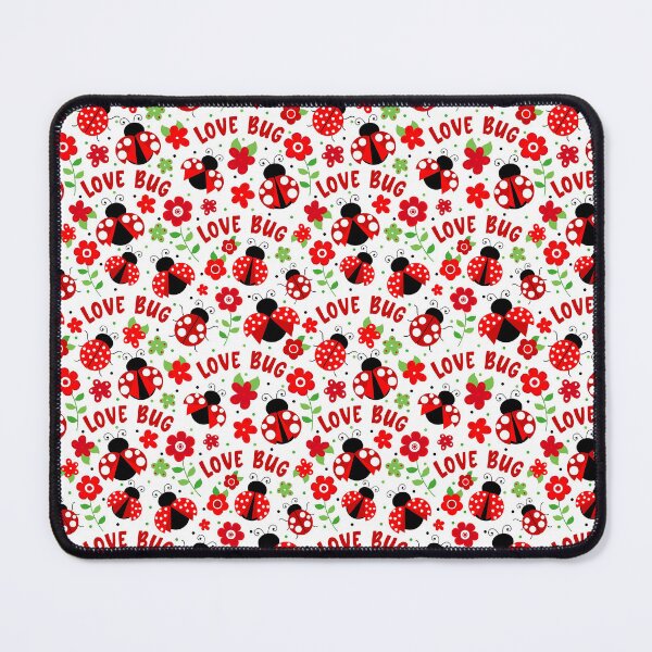 Item preview, Love Bug Ladybugs and Flowers in Red and Green designed and sold by KrisInStitches.