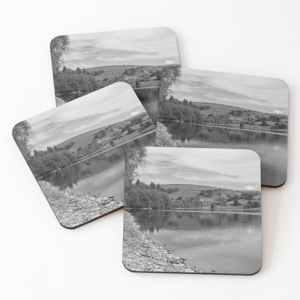 Item preview, Reflections on Ladybower Reservoir in black and white designed and sold by cdkphotos.
