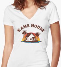 Kame House Women's Fitted V-Neck T-Shirt