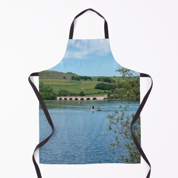 Item preview, Fishing boats and Ashopton viaduct at Ladybower Reservoir designed and sold by cdkphotos.