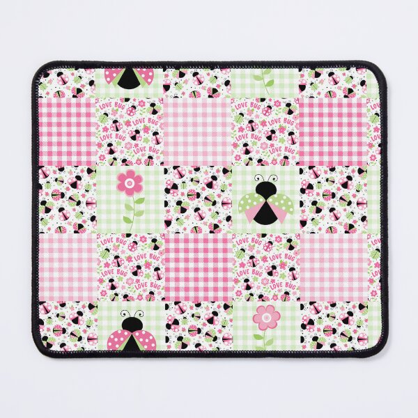 Item preview, Love Bug Ladybugs and Flowers Patchwork designed and sold by KrisInStitches.
