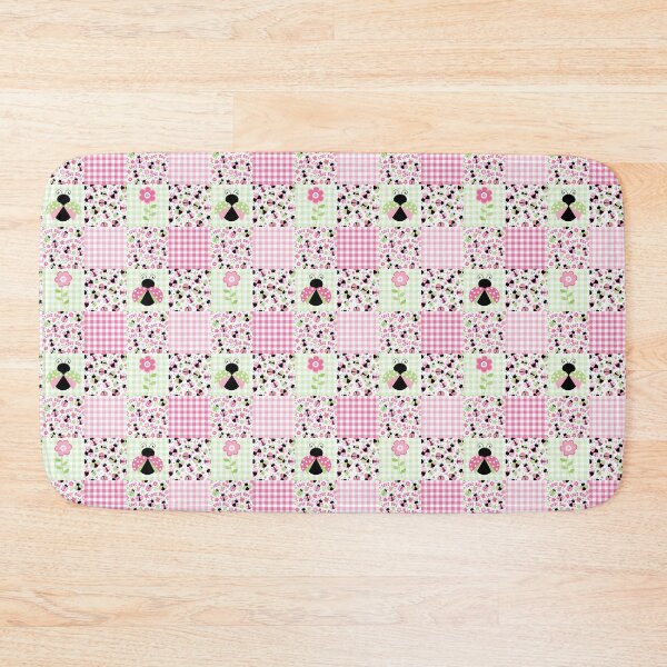 Item preview, Love Bug Ladybugs and Flowers Patchwork designed and sold by KrisInStitches.