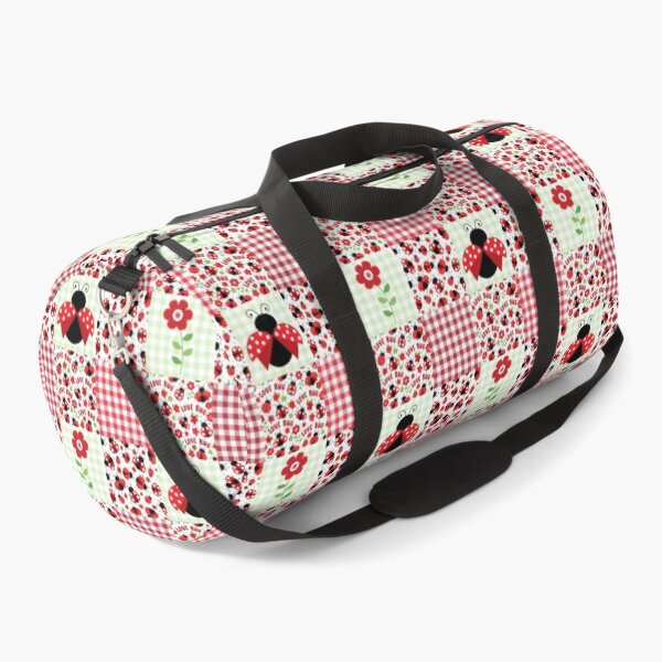 Item preview, Love Bug Ladybugs and Flowers Patchwork designed and sold by KrisInStitches.