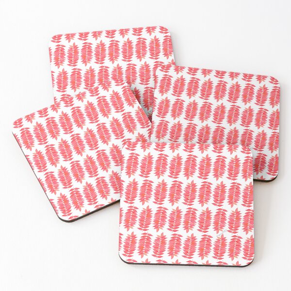 Item preview, Red Staghorn sumac leaves, botanical watercolor designed and sold by magnoliART botanical_kata.
