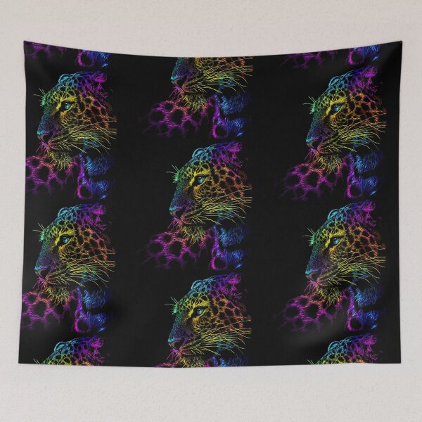 Item preview, Abstract neon colored leopard designed and sold by Bcolors.