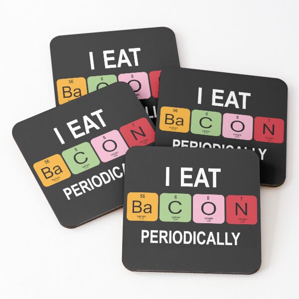 Item preview, I eat Bacon Periodically – Funny periodic table quotes designed and sold by BahaaIB.
