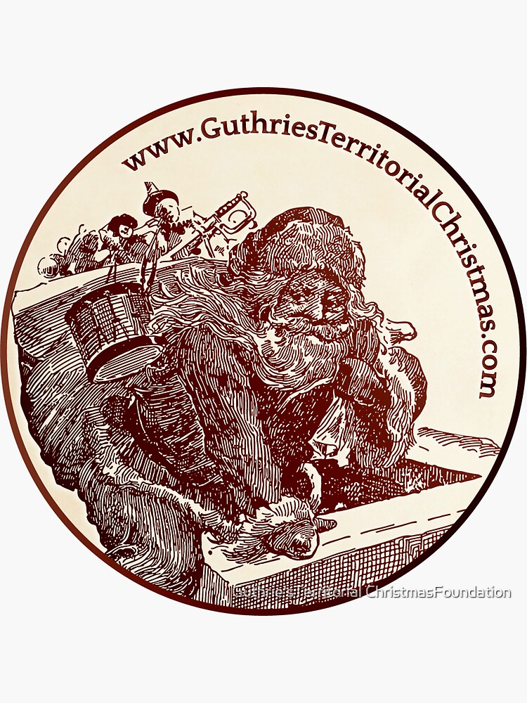 "GUTHRIE CHRISTMAS STICKER" Sticker by GuthrieXmas Redbubble